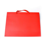 10 pc Kraft Paper Bags, with Handles, Gift Bags, Shopping Bags, Rectangle, Red, 35x48x14.2cm