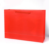 10 pc Kraft Paper Bags, with Handles, Gift Bags, Shopping Bags, Rectangle, Red, 35x48x14.2cm