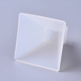 DIY Silicone Molds, Resin Casting Molds, For UV Resin, Epoxy Resin Jewelry Making, For Resin & Dried Flower Jewelry Making, Trapezoid, White, 67x67x67mm
