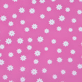3 Bag Oriented Polypropylene(OPP) Plastic Gift Wrapping Paper, Christmas Theme, for Apple, Candy, Flat Round with Flower Pattern, Hot Pink, 58.5x0.003cm, 20pcs/bag