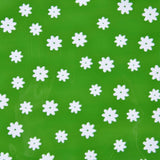 5 Bag Oriented Polypropylene(OPP) Plastic Gift Wrapping Paper, Christmas Theme, for Apple, Candy, Flat Round with Flower Pattern, Green, 58.5x0.003cm, 20pcs/bag