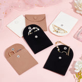 1 Bag 3 Colors 6PCS Velvet Wedding Ring Case Slim Engagement Pouch Bride & Groom Jewelry Storage Handmade with Snap Button for Minimalist Coin Pouch SD Card Holder Wallet and Cash Organizer