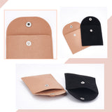 1 Bag 3 Colors 6PCS Velvet Wedding Ring Case Slim Engagement Pouch Bride & Groom Jewelry Storage Handmade with Snap Button for Minimalist Coin Pouch SD Card Holder Wallet and Cash Organizer