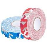 Craspire 2 Rolls 2 Colors Bockey Masking Tape, Adhesive Tape Textured Polyester, for Bockey Packaging, Mixed Color, 91~100.5x24.5~25mm,  about 27.34Yards(25m)/roll, 1roll/color