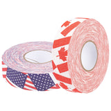 Craspire 2 Rolls 2 Colors Bockey Masking Tape, Adhesive Tape Textured Polyester, for Bockey Packaging, Mixed Color, 91~100.5x24.5~25mm,  about 27.34Yards(25m)/roll, 1roll/color