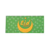 10 Bag Paper Envelopes, Rectangle with Eid Mubarak Word, Lime Green, 13x18x0.05cm, Usable: 80x180mm, 6pcs/bag