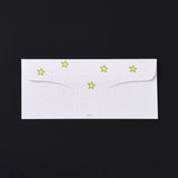 10 Bag Paper Envelopes, Rectangle with Eid Mubarak Word, Ghost White, 13x18x0.05cm, Usable: 80x180mm, 6pcs/bag