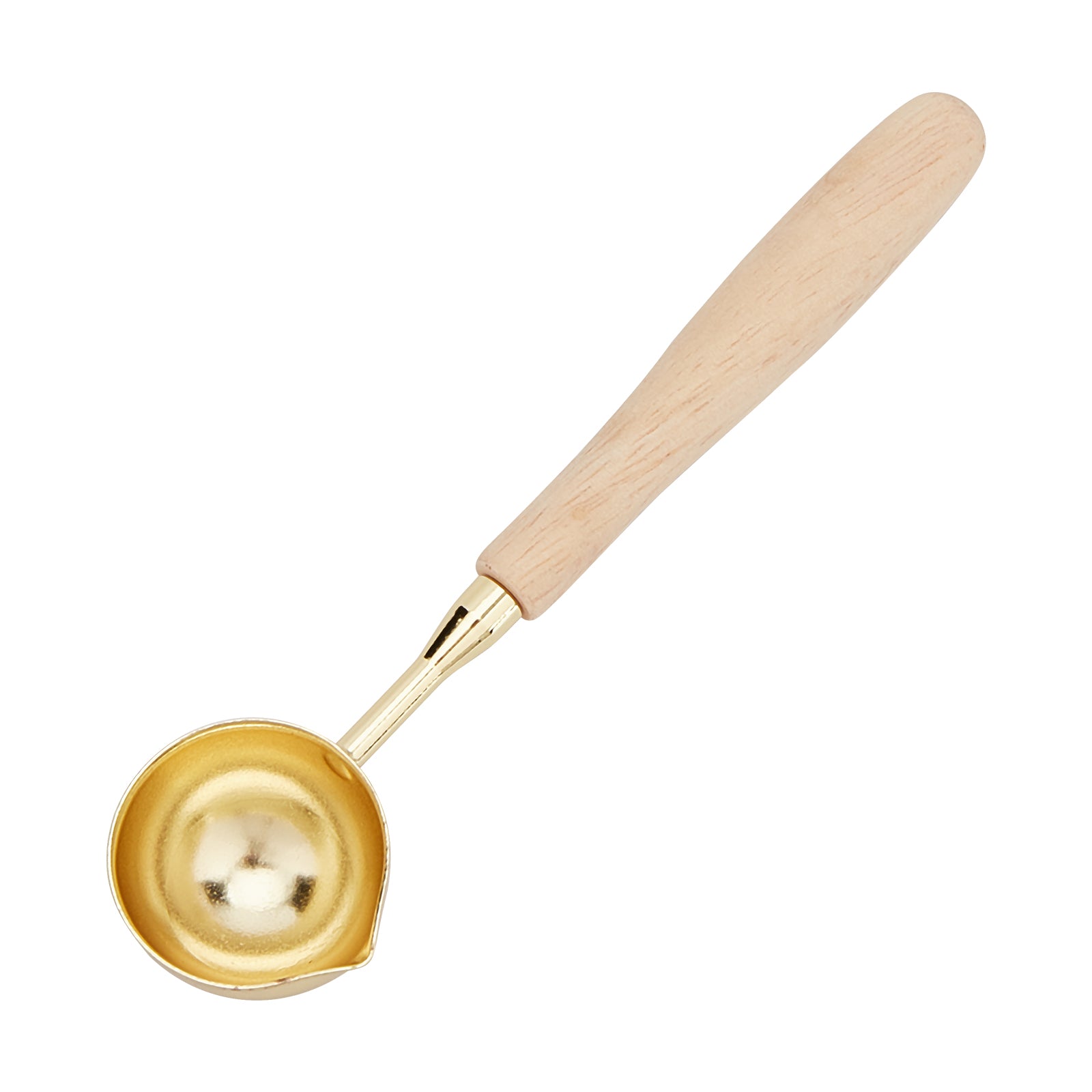 CRASPIRE Wooden Handle Vintage Wax Melting Spoon