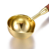 Golden Brass Wax Sticks Melting Spoon