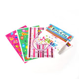 20 Bag Mixed Printed Rectangle PE Material Plastic Bags for Birthday Party, Mixed Color, 25x16.5cm, about 10pcs/bag