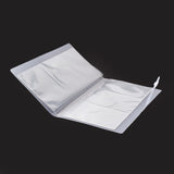 2 Set Transparent Jewelry Organizer Storage Books, Jewelry Storage Album with 50Pcs Zip Lock Bags, Holder for Rings Earring Necklaces Bracelets, Rectangle with 84Pcs Grids, Clear, Book: 20.7x11.1x2.5cm