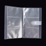 2 Set Transparent Jewelry Organizer Storage Books, Jewelry Storage Album with 50Pcs Zip Lock Bags, Holder for Rings Earring Necklaces Bracelets, Rectangle with 84Pcs Grids, Clear, Book: 20.7x11.1x2.5cm