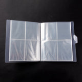 2 Set Transparent Jewelry Organizer Storage Books, Jewelry Storage Album with 50Pcs Zip Lock Bags, Holder for Rings Earring Necklaces Bracelets, Rectangle with 160Pcs Grids, Clear, Book: 20x15.6x2.5cm