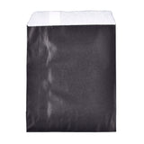 100 pc Eco-Friendly Kraft Paper Bags, Gift Bags, Shopping Bags, Rectangle, Black, 18x13x0.02cm