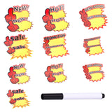 Craspire 100 Pcs 10 Styles Price Labels, Fluorescent Sale Price Stickers Retail Sale Tags Burst Paper Signs with Plastic Pen for Retail Store Party Favors