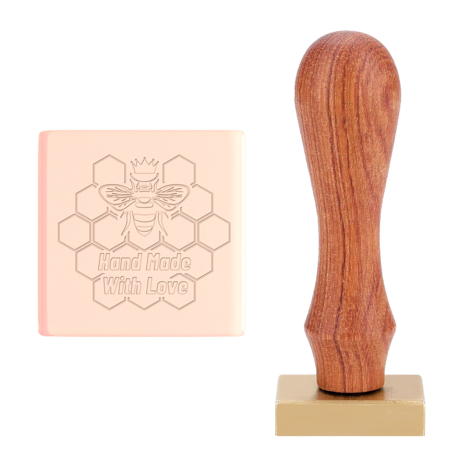 Craspire Soap Stamp Bee Handmade Soap Stamp with Handle Soap Embossing  Stamp – CRASPIRE