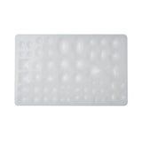 DIY Silicone Cabochon Molds, Resin Casting Molds, For UV Resin, Epoxy Resin Jewelry Making, Oval & Heart & Round & Teardrop, White, 255x161x15mm