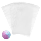 1 Set 300pcs Shrink Wrap Bags, 10x21cm/4x8 Inch Clear POF Heat Shrink Film Wrap Odorless Package Bags for Bath Bomb, Small Gifts, Soap, Candles and Handmade Crafts, 0.1mm Thick