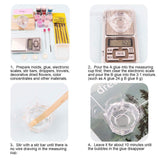DIY Silicone Molds, Resin Casting Molds, For UV Resin, Epoxy Resin Jewelry Making, White, 72~82x60~71x3mm, 4pcs/set