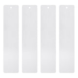 Stainless Steel Brushed Blank Bookmarks, with Chinese Knot Tassel Pendant Decoration, Stainless Steel Color, 254mm