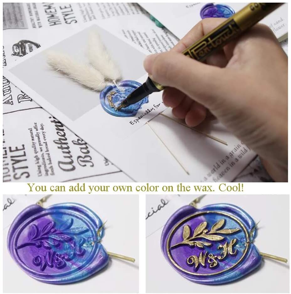 Moon Wood Handle Wax Seal Stamp