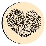 Flower with Bird Wax Seal Stamps