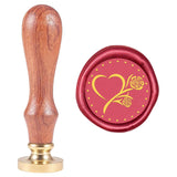 Heart & Rose Pattern Wax Seal Stamp