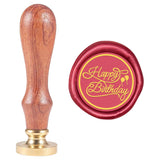 Happy Birthday Signature with Balloon Wax Seal Stamp