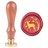 Christmas Wax Seal Stamp Sika Deer in Flower