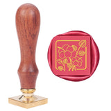 Wax Seal Stamp Square Flower