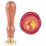Wax Seal Stamp Earth with Flower