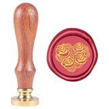 Wax Seal Stamp Rose in Heart Shape