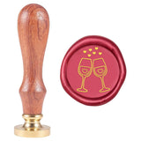 Wine Glass Wax Seal Stamp