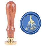 Human and Bicycle Wax Seal Stamp