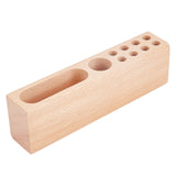 Wood Office Desktop Organizer (10 holes)