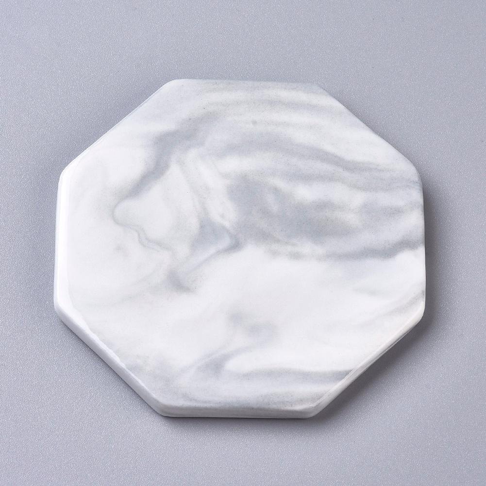 Gray Octagon Marble Wax Seal Mat