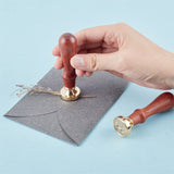 Word Top Secret-1 Wood Handle Wax Seal Stamp