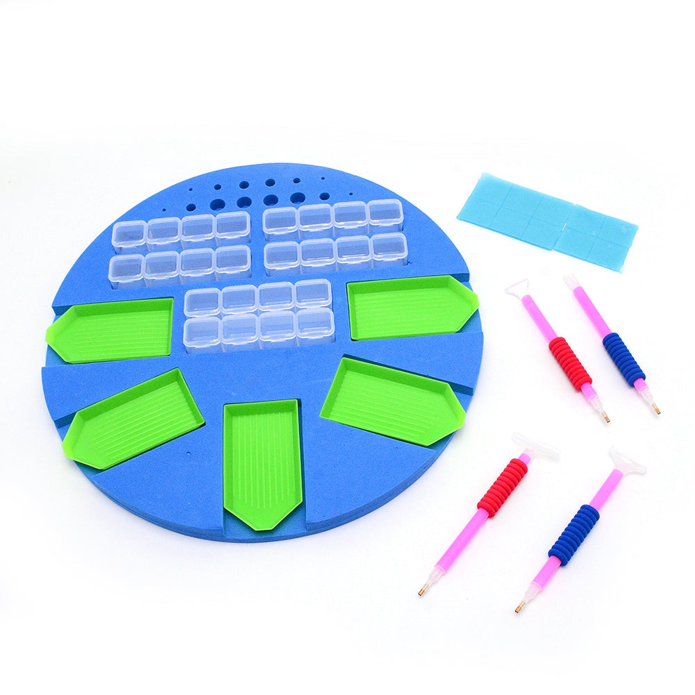 Craspire Sponge Board, with Plastic Storage Box, Pallet and Point Dril –  CRASPIRE
