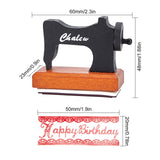 Happy Birthday Series Wooden Rubber Stamp