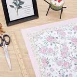 24 Sheets Scrapbook Decorative Paper Floral Garden I Exquisite Cardstock Paper Pad Single-Sided Background Card for Photography Scrapbooking Journal