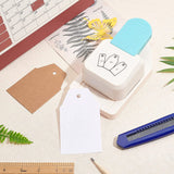 Tag Punch, Trapezoid Gift Tag Puncher, 3 in 1 Craft Tag Punch, 1.5 ,2 , 2.5  Tag Shape Lever Action Craft Punch for Paper Crafting Scrapbooking Cards Arts