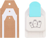 Tag Punch, Trapezoid Gift Tag Puncher, 3 in 1 Craft Tag Punch, 1.5 ,2 , 2.5  Tag Shape Lever Action Craft Punch for Paper Crafting Scrapbooking Cards Arts