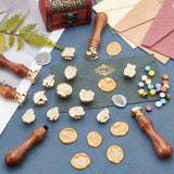 Shell Shaped Wood Handle Wax Seal Stamp