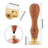 Dog Paw Shaped Wood Handle Wax Seal Stamp