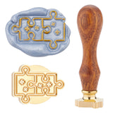 Puzzle Shaped Wood Handle Wax Seal Stamp