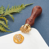 Cherry Blossoms Shaped Wood Handle Wax Seal Stamp