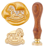 Trojan Shaped Wood Handle Wax Seal Stamp