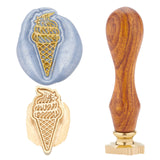 Ice Cream Shaped Wood Handle Wax Seal Stamp