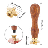 Umbrella Shaped Wood Handle Wax Seal Stamp