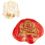 Rose Flower Shaped Wax Seal Stamps